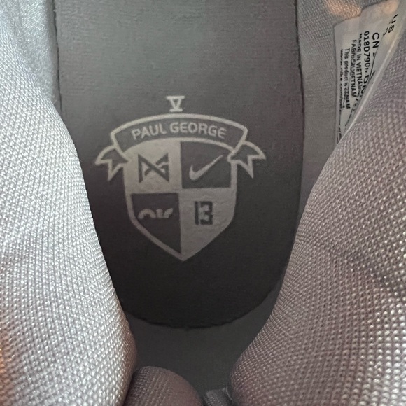 Nike PG 5 TB "Team Bank Wolf Grey" Men's Basketball Shoes - Sz 10 - NWOT - Picture 7 of 12